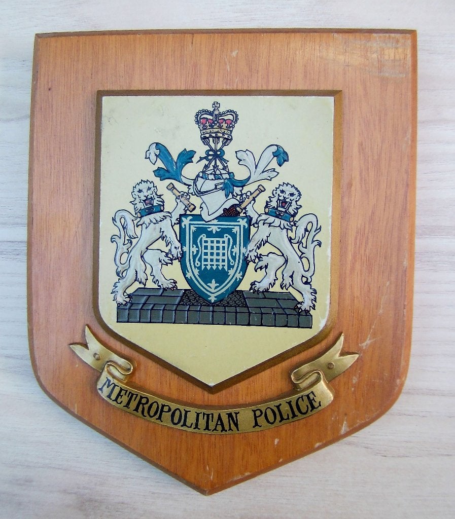Wapenschild Metropolitan Police, Ophalen of Verzenden, Overige soorten, Engeland, Embleem of Badge