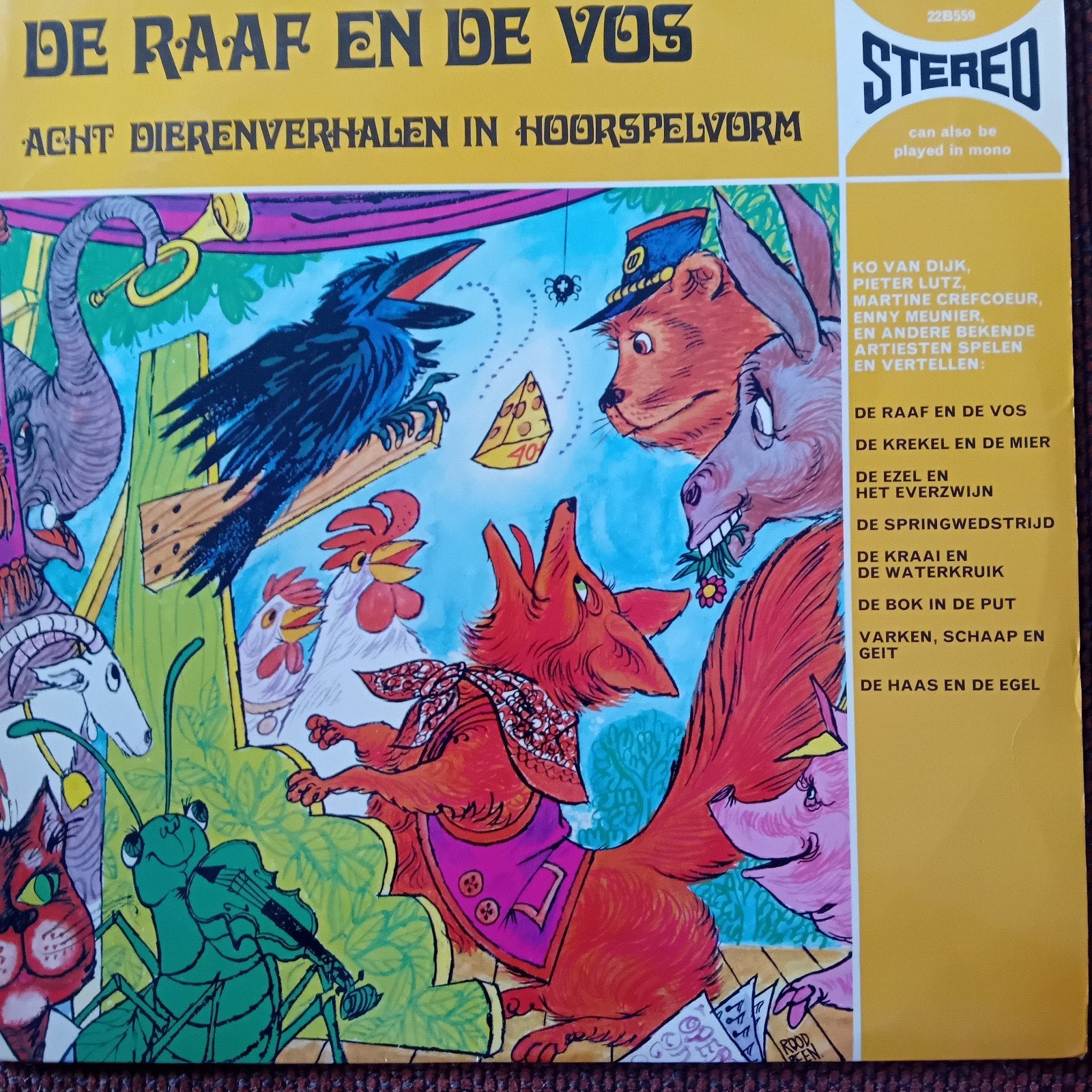 De Raaf en de Vos: Acht Dierenverhalen in Hoorspelvorm, Cd's en Dvd's, Vinyl | Kinderen en Jeugd, Gebruikt, 6 tot 9 jaar, Ophalen of Verzenden