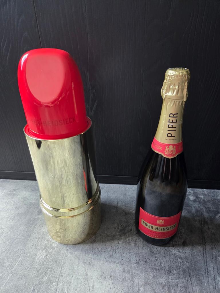Champagne Cuvee Brut Piper- Heidsieck  met cooler (nieuw), Ophalen of Verzenden, Nieuw, Frankrijk, Champagne