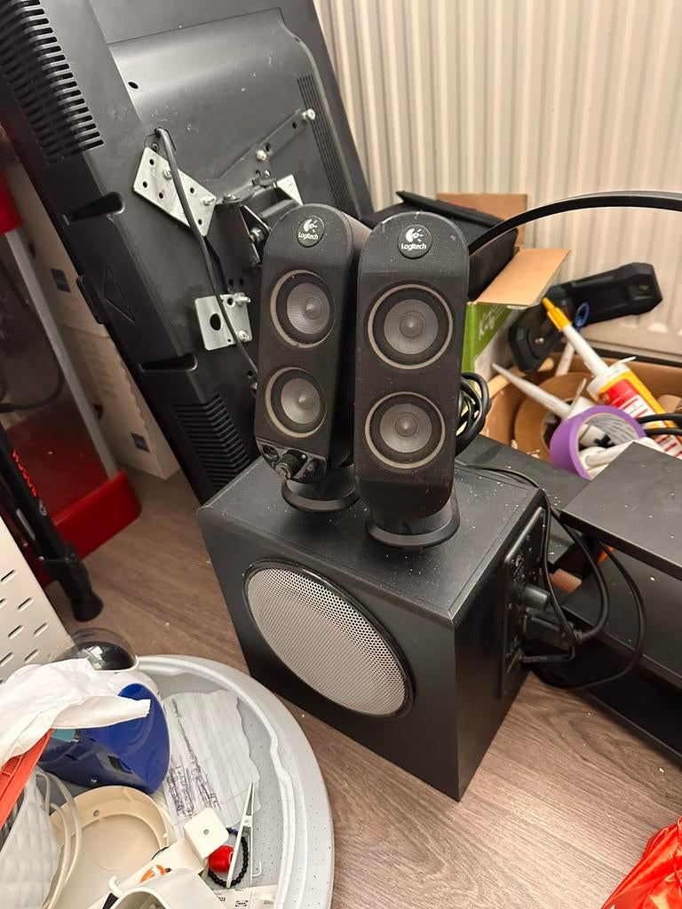 Logitech speaker set, Ophalen, Gebruikt, Audiokanaal 2.1