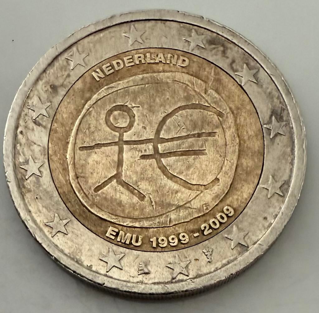 2 Euro Nederland EMU 1999-2009, Ophalen of Verzenden, Overige landen, 2 euro, Losse munt