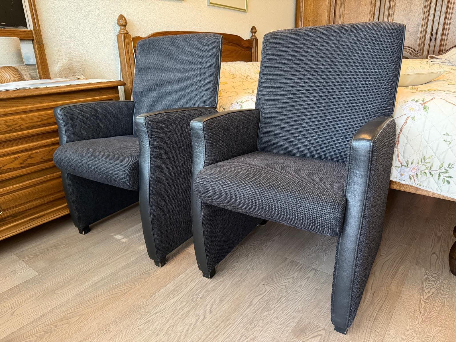 2 Fauteuils, zo goed als nieuw (antraciet/zwart), Ophalen, Zo goed als nieuw, 75 tot 100 cm, 50 tot 75 cm