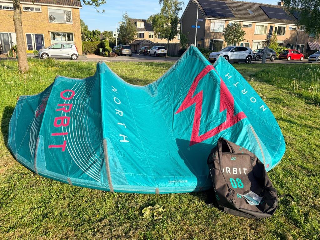 North Orbit 8m Kitesurf Kite, Watersport en Boten, Kitesurfen, Gebruikt, 8 m², Geen board, Ophalen of Verzenden