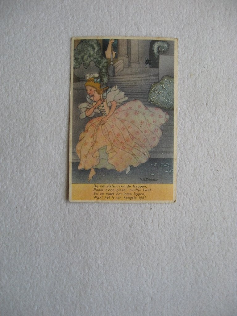 oude ansichtkaart uit een serie Sprookjes - Willy Schermele, Verzenden, 1940 tot 1960, Ongelopen, Overige thema's