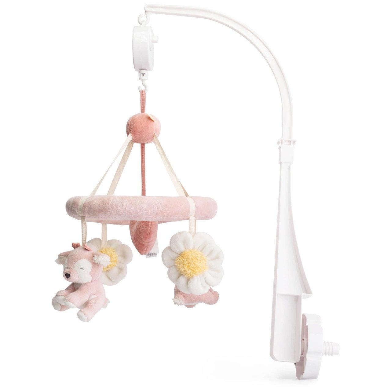 Muziekmobiel hert Powder Pink, Kinderen en Baby's, Speelgoed | Babyspeelgoed, Ophalen, Zo goed als nieuw, Mobiel, Met geluid
