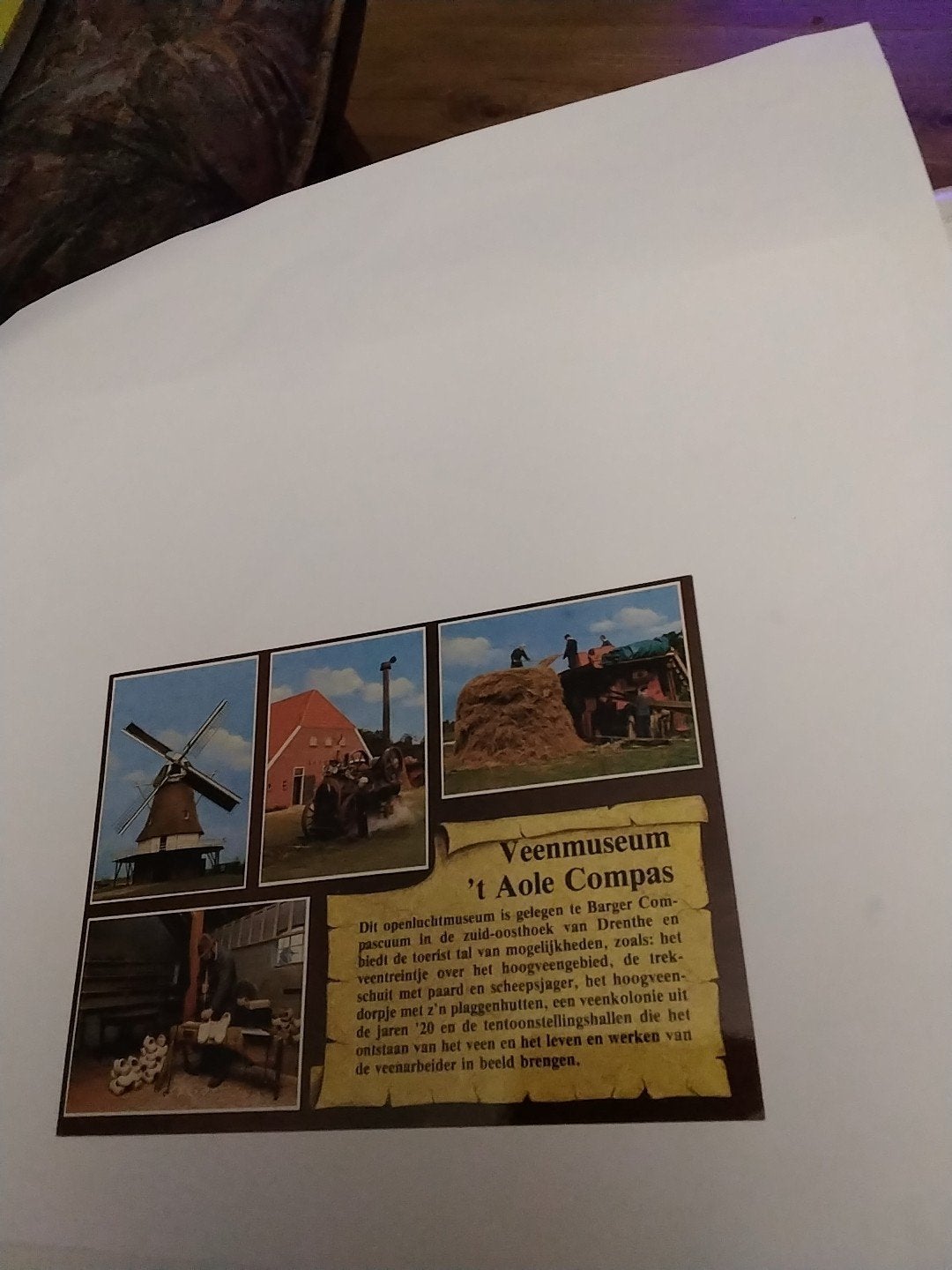 Ansichtkaart Veenmuseum 't Aole Compas Barger-Compascuum, Ophalen of Verzenden, 1920 tot 1940, Ongelopen, Drenthe