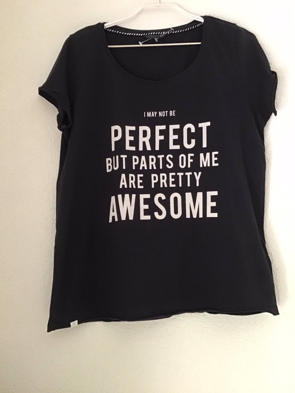 Only Shirt zwart met opdruk maat 40, Maat 38/40 (M), Zwart, Ophalen of Verzenden, Zo goed als nieuw