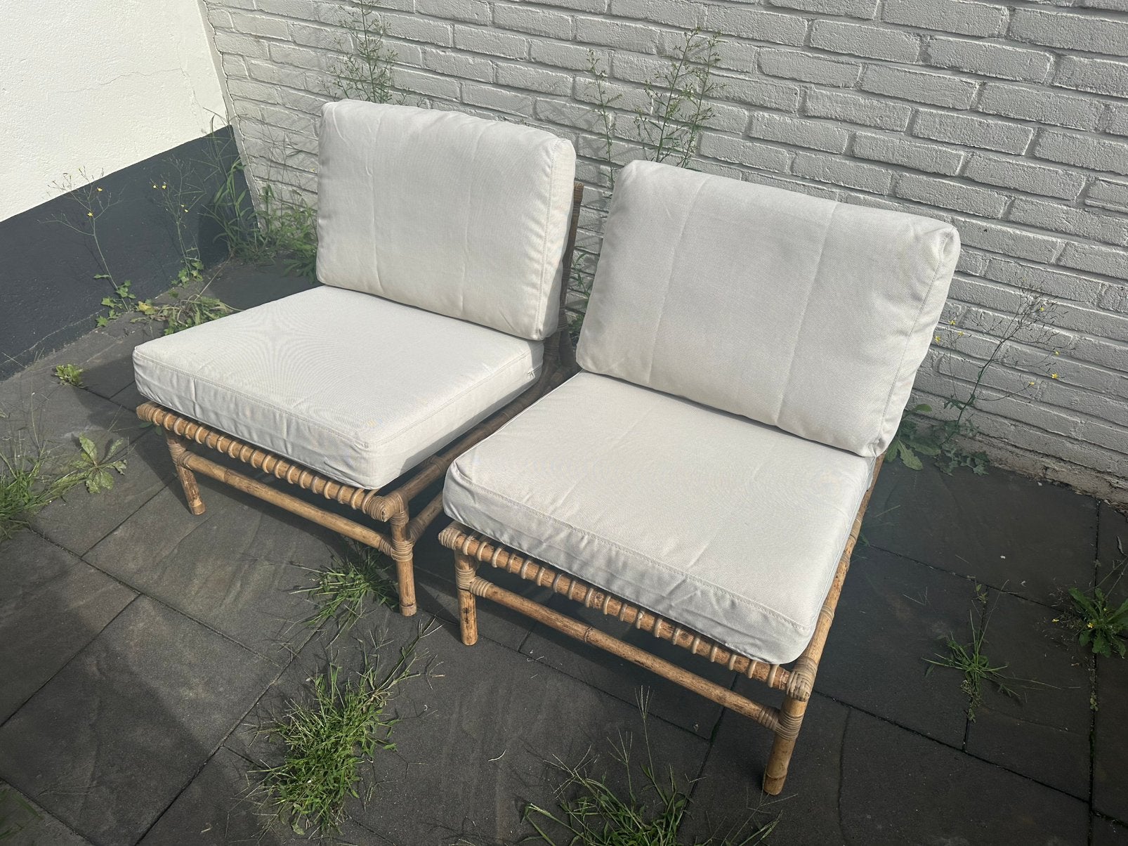 Twee tuinstoelen (zo goed als nieuw), Tuin en Terras, Ophalen, Zo goed als nieuw, Overige materialen, 2 zitplaatsen