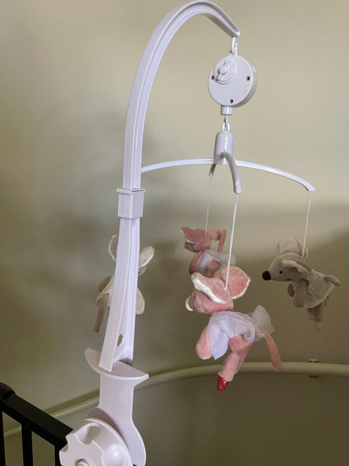 Baby Muziekmobiel met schattige muisjes, Ophalen, Zo goed als nieuw, Mobiel, Met geluid