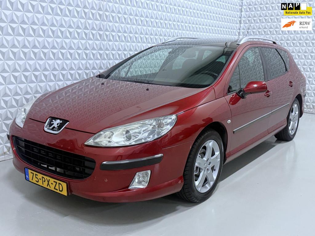 Peugeot 407 SW 2.0-16V XS Pack + VEEL OPTIES! 235.000km (200, Voorwielaandrijving, 136 pk, Gebruikt, Zwart