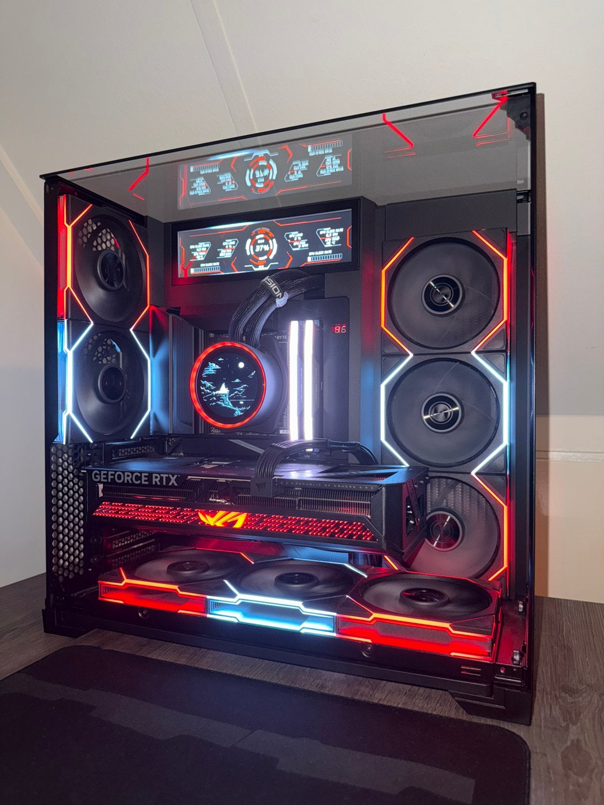 Gaming PC - Ryzen 7 9700x - RTX 5070 asus rog strix, Computers en Software, Desktop Pc's, Ophalen, Zo goed als nieuw, Gaming, Met videokaart