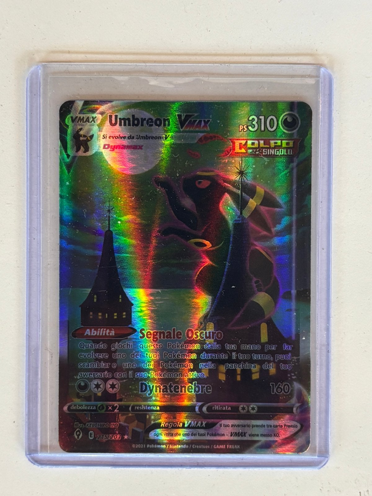 Umbreon VMAX #215, Ophalen, Zo goed als nieuw