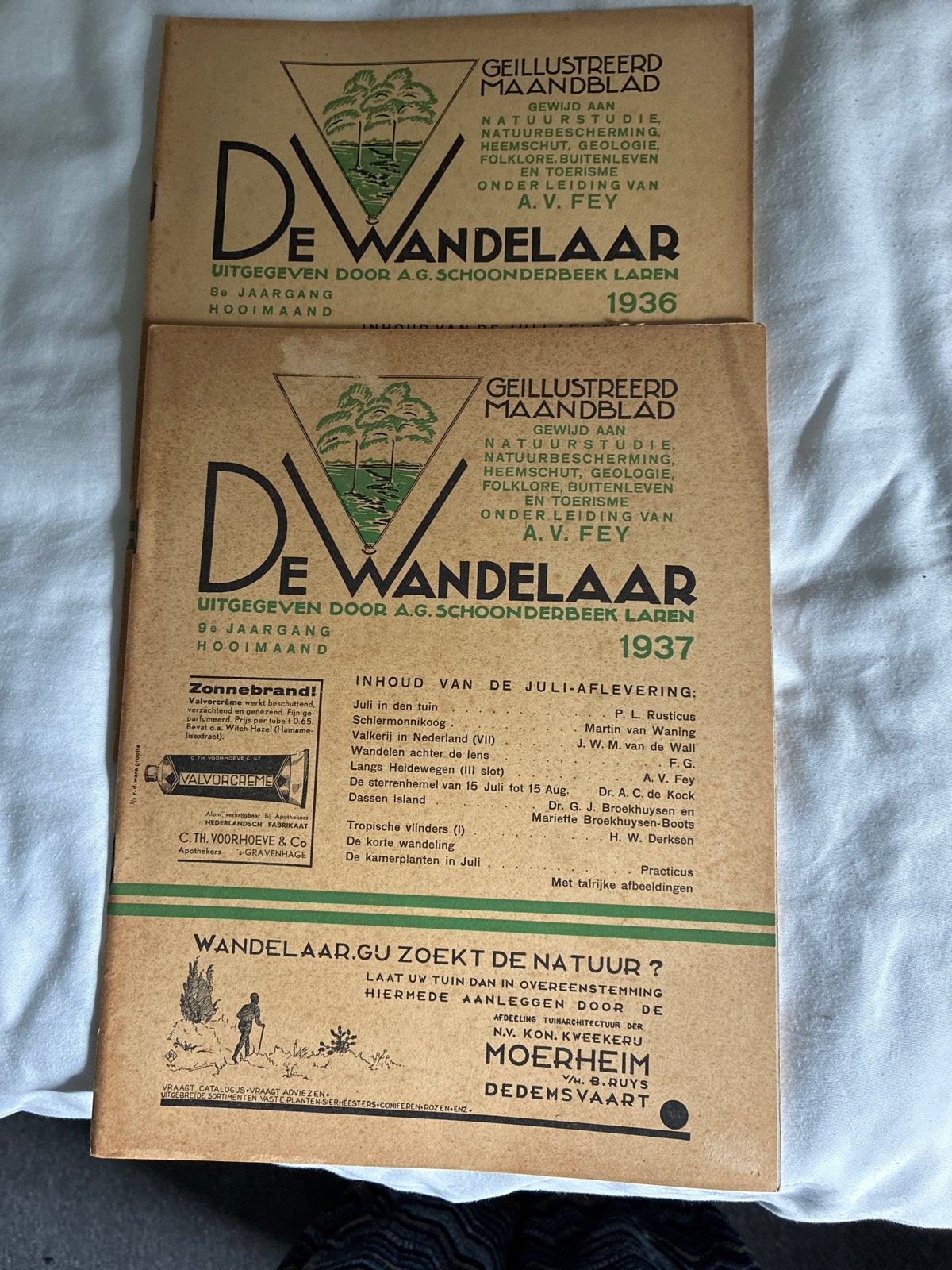 De Wandelaar: Geïllustreerd Maandblad (1936 & 1937), Boeken, Tijdschriften en Kranten, Ophalen of Verzenden, Gelezen, Wetenschap en Natuur