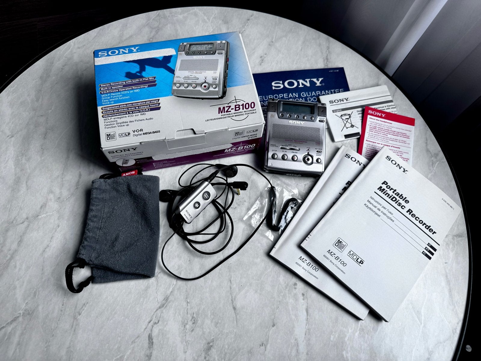 Sony MZ-B100 MiniDisc Recorder - Complete Set, Ophalen of Verzenden, Overige typen