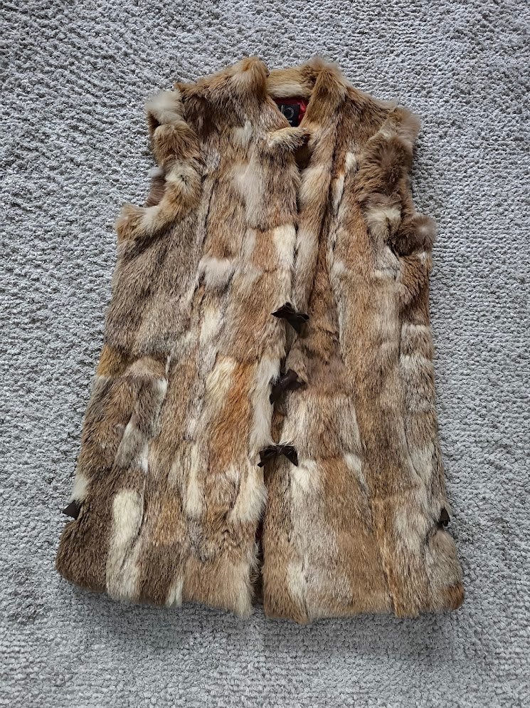 bontjas - J. Bosch Peletero uit Barcelona - bodywarmer gilet, Ophalen of Verzenden, Gedragen, Maat 38/40 (M), Overige kleuren