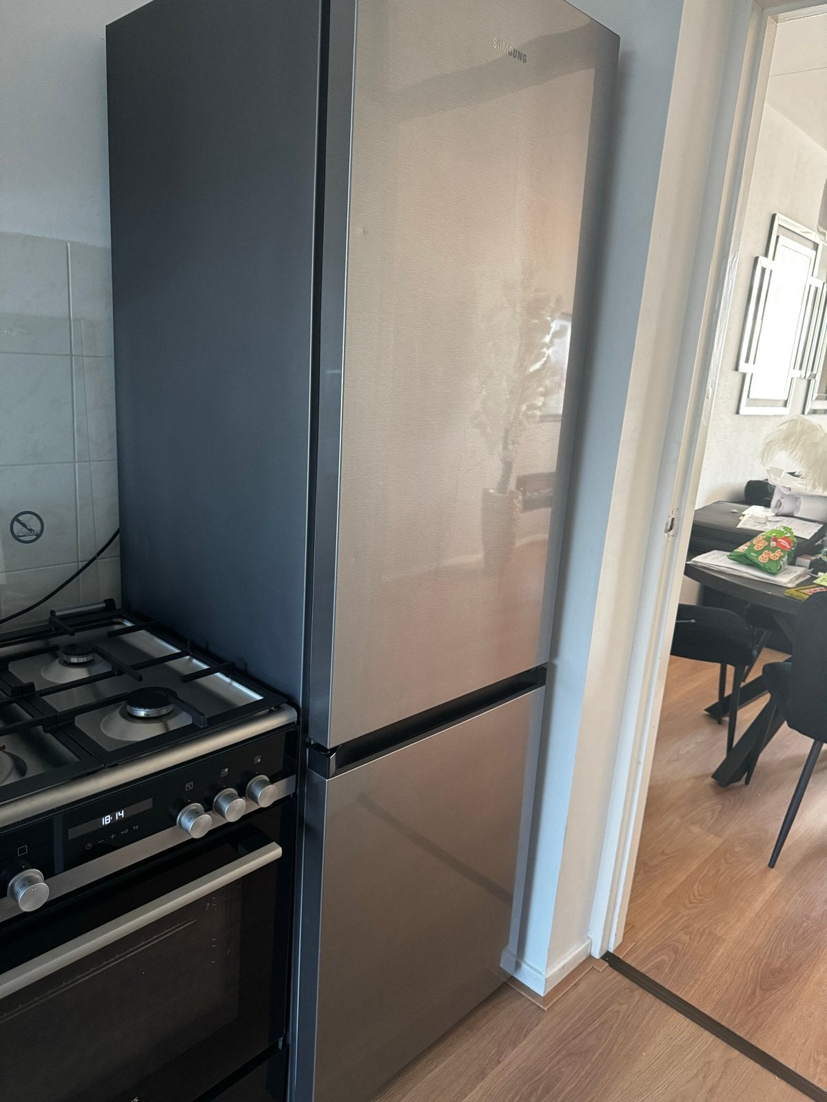 Samsung Koelkast no frost, rvs zilver! 365L!