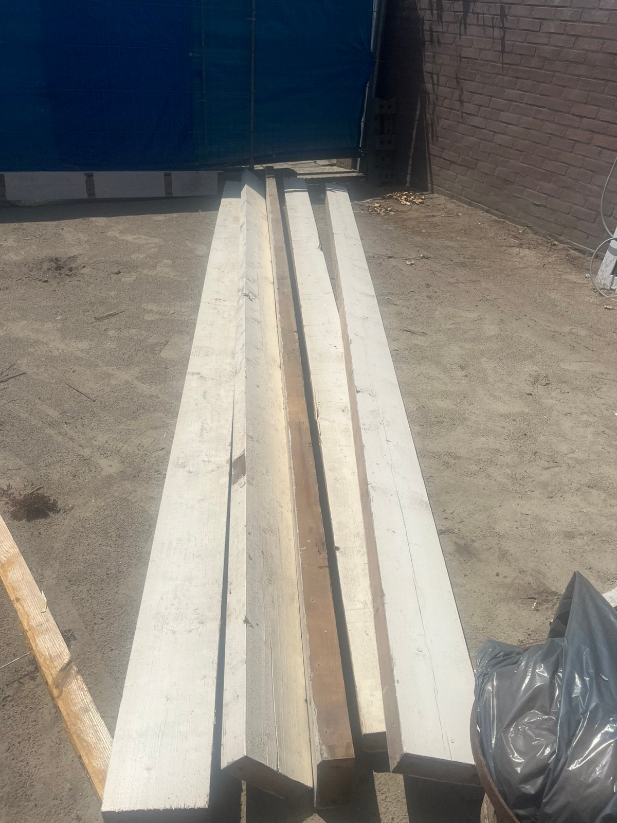 Houten balken., Doe-het-zelf en Verbouw, Hout en Planken, Ophalen, Zo goed als nieuw, Balk, Vuren