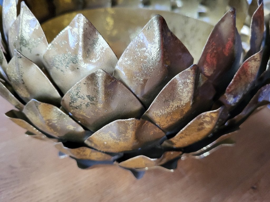 nieuw mooie goudkleurige schaal, Overige materialen, Schaal, Rond, Nieuw