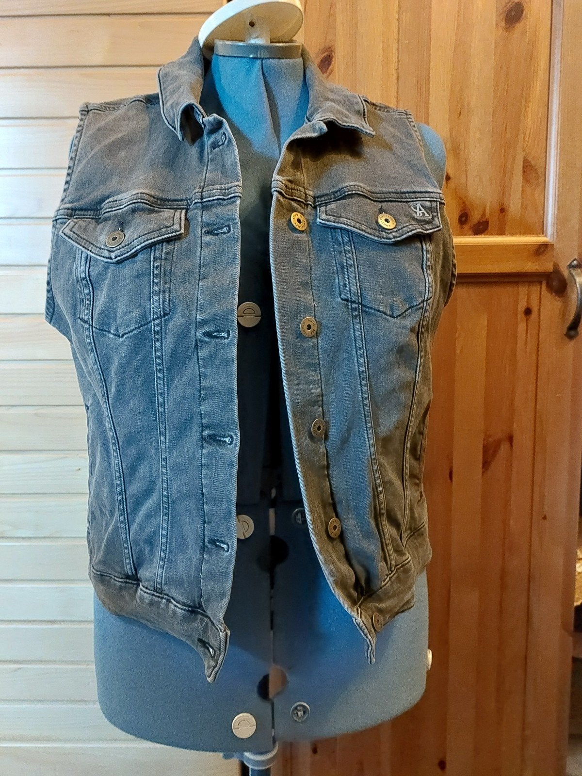 spijker gilet studio anneloes, Ophalen of Verzenden, Zo goed als nieuw, Maat 38/40 (M), Blauw