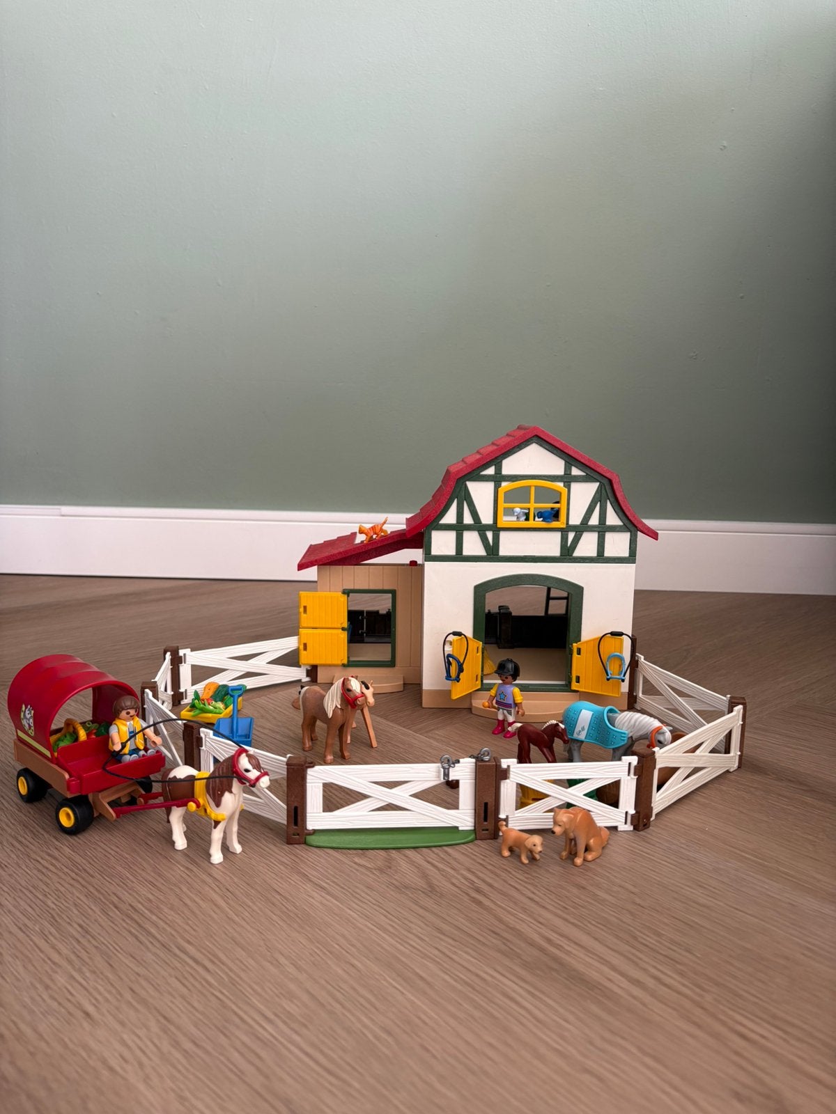 Playmobil country ponypark met huifkar, Ophalen, Gebruikt