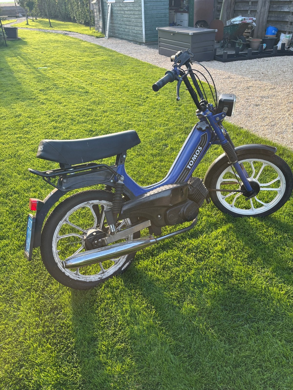 Tomos brommer - Blauw - Goed onderhouden, Fietsen en Brommers, Ophalen, Gebruikt, Maximaal 45 km/u, Overige modellen