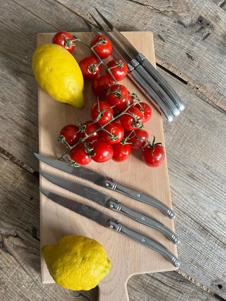 Laguiole steakmessen 6 stuks RVS, Ophalen, Zo goed als nieuw, Rvs of Chroom, Vaatwasserbestendig
