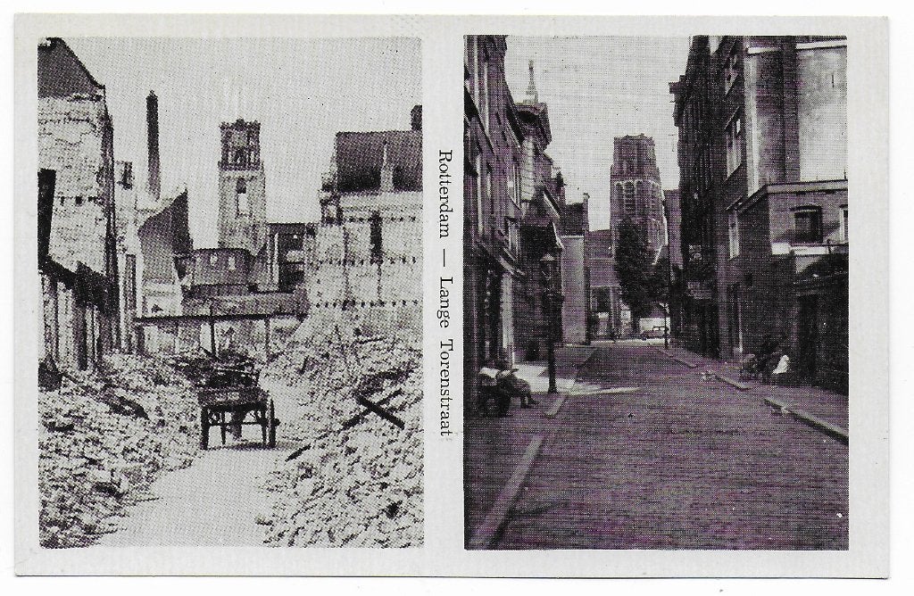 Rotterdam Lange Torenstraat Ongelopen Ansichtkaart ( B6878, Ophalen of Verzenden, 1980 tot heden, Ongelopen, Zuid-Holland