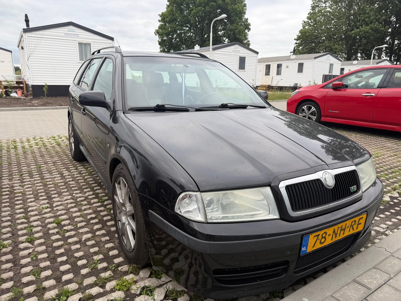 Skoda Octavia 1.8 Combi RS 132KW 2003 Zwart, Auto's, 4 cilinders, 179 pk, Zwart, Origineel Nederlands