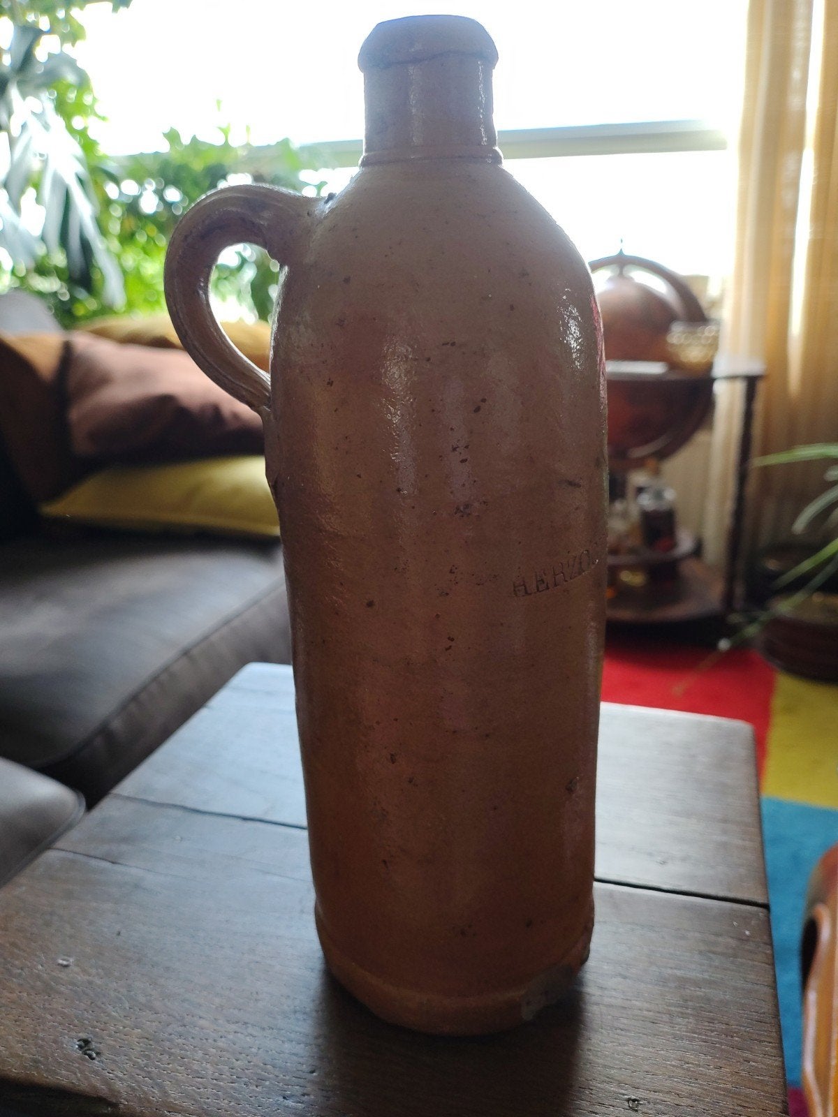 Steengoed Fles - Herzogthum Nassau / Selters (19e Ee, Ophalen of Verzenden
