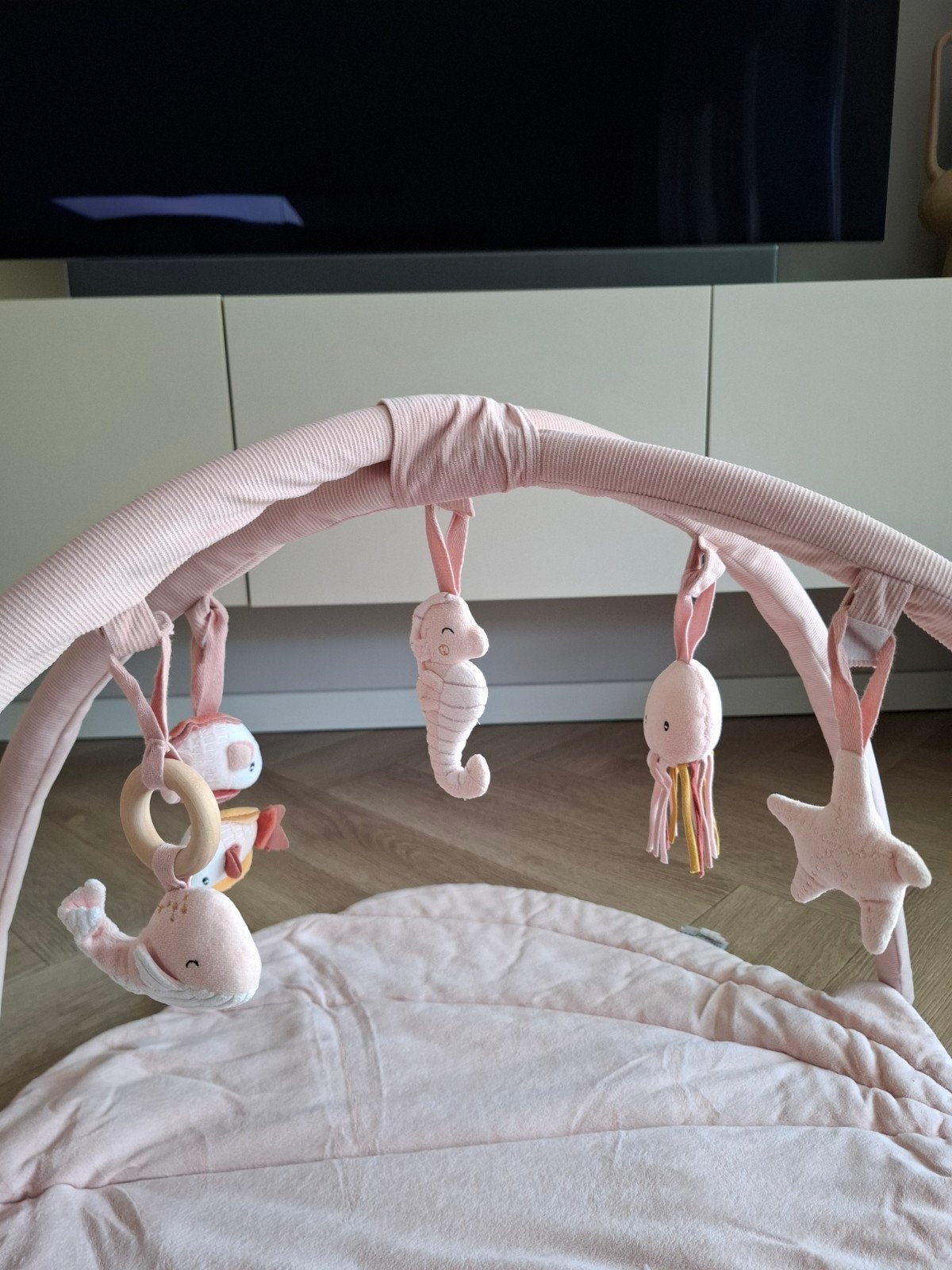 Speelkleed met Babygym - little dutch - Roze Oceaan Thema, Ophalen, Gebruikt, Speelkleed