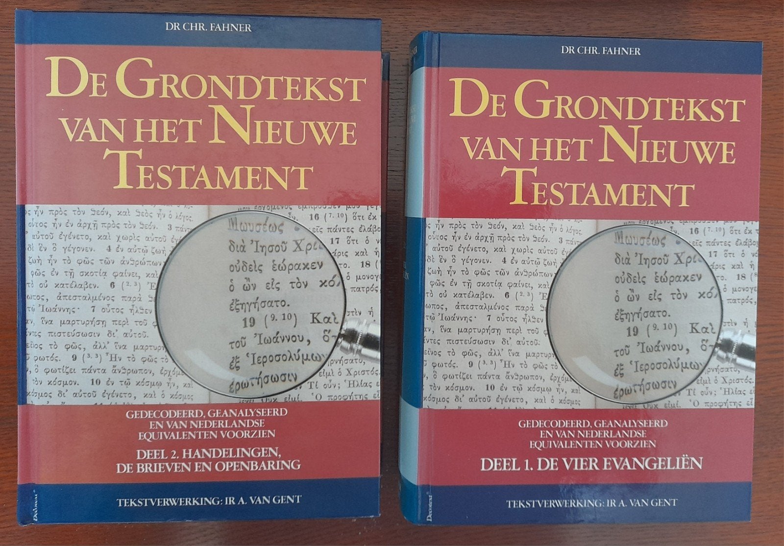 De Grondtekst van het Nieuwe Testament deel 1 en 2, Boeken, Ophalen of Verzenden, Zo goed als nieuw, Dr. CHR. Fahner, A. van Gent
