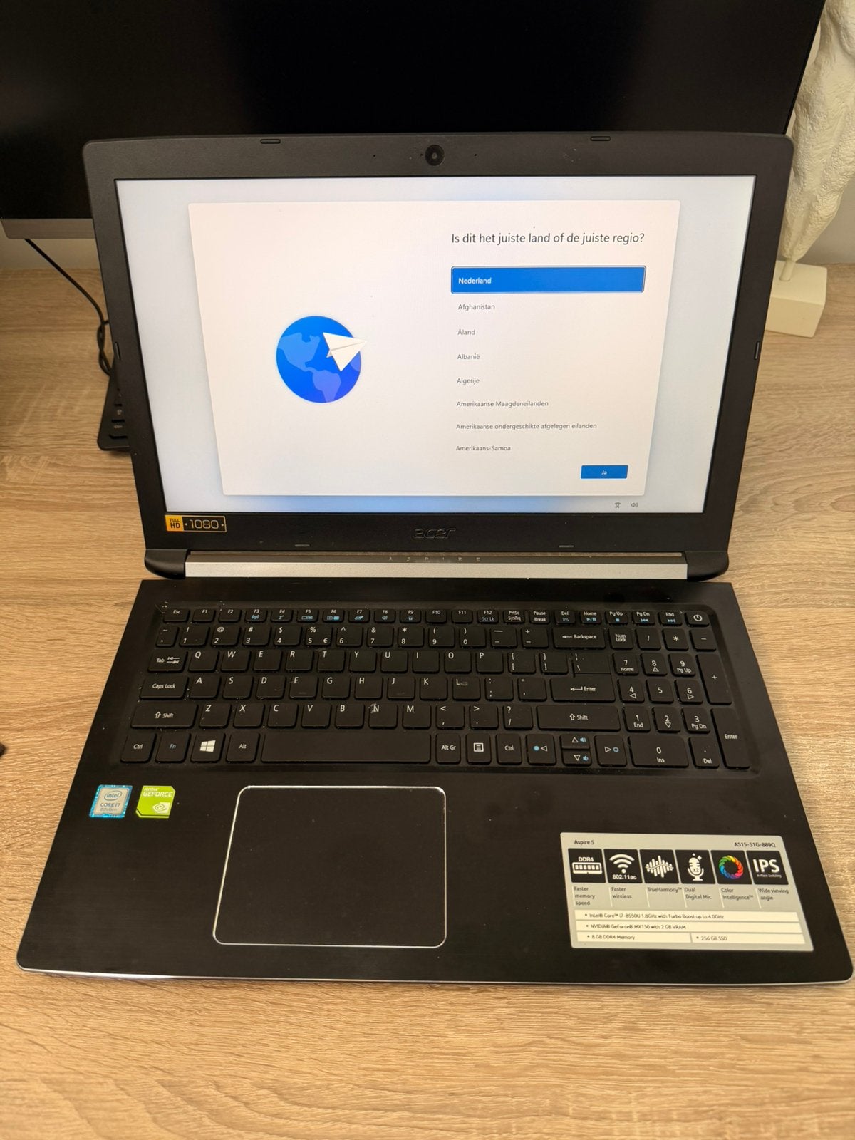 Acer Aspire 5 | Intel Core i7 | 8GB RAM | 256GB SSD | NVIDIA, Computers en Software, Windows Laptops, Ophalen, 2 tot 3 Ghz, 15 inch
