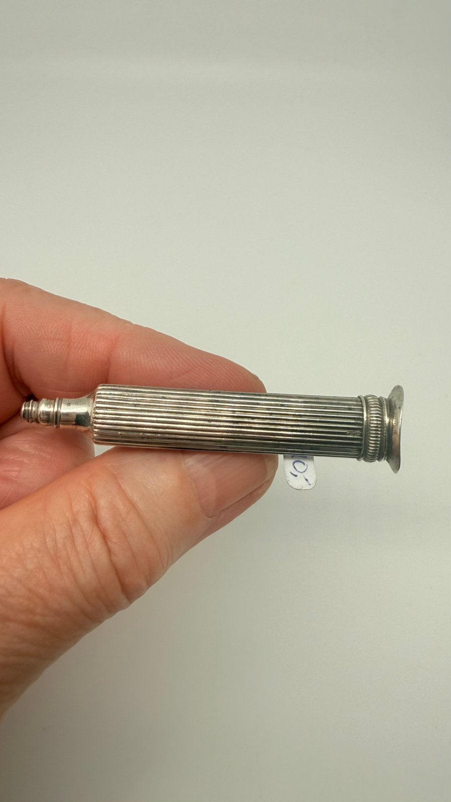 Antiek Hollands zilveren broche, gemaakt van oud naaigerei., Verzenden, Zilver, Broche