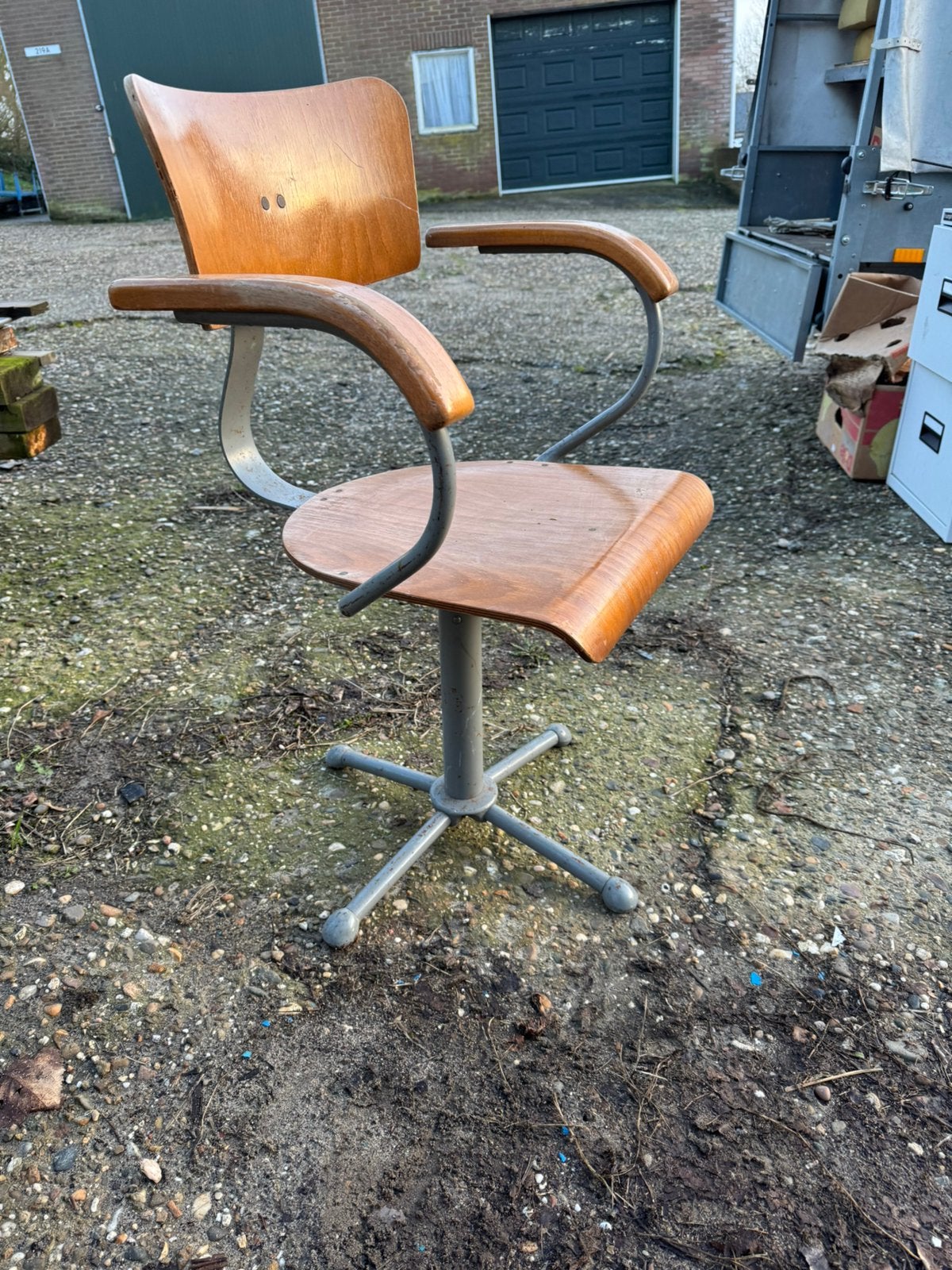 Architectenstoel,1930-50,Drabert,Minden, vintage, Ophalen of Verzenden