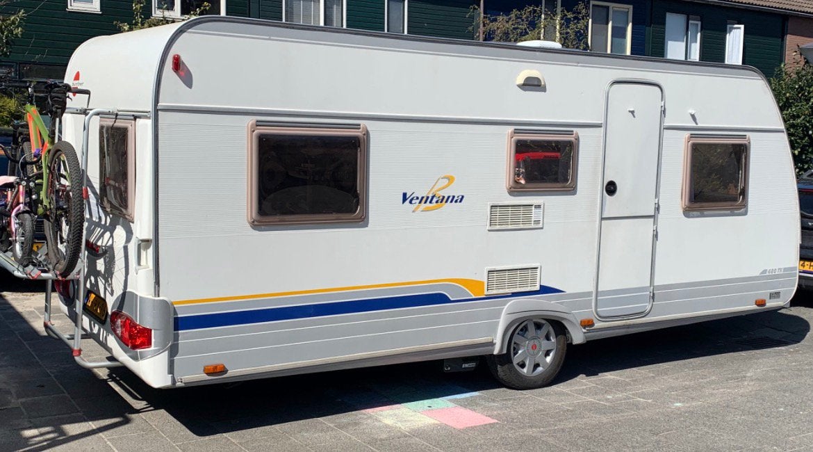 Burstner ventana 480 tk stapelbed mover, Caravans en Kamperen, Caravans, Rondzit, Particulier, Luifel, Bürstner