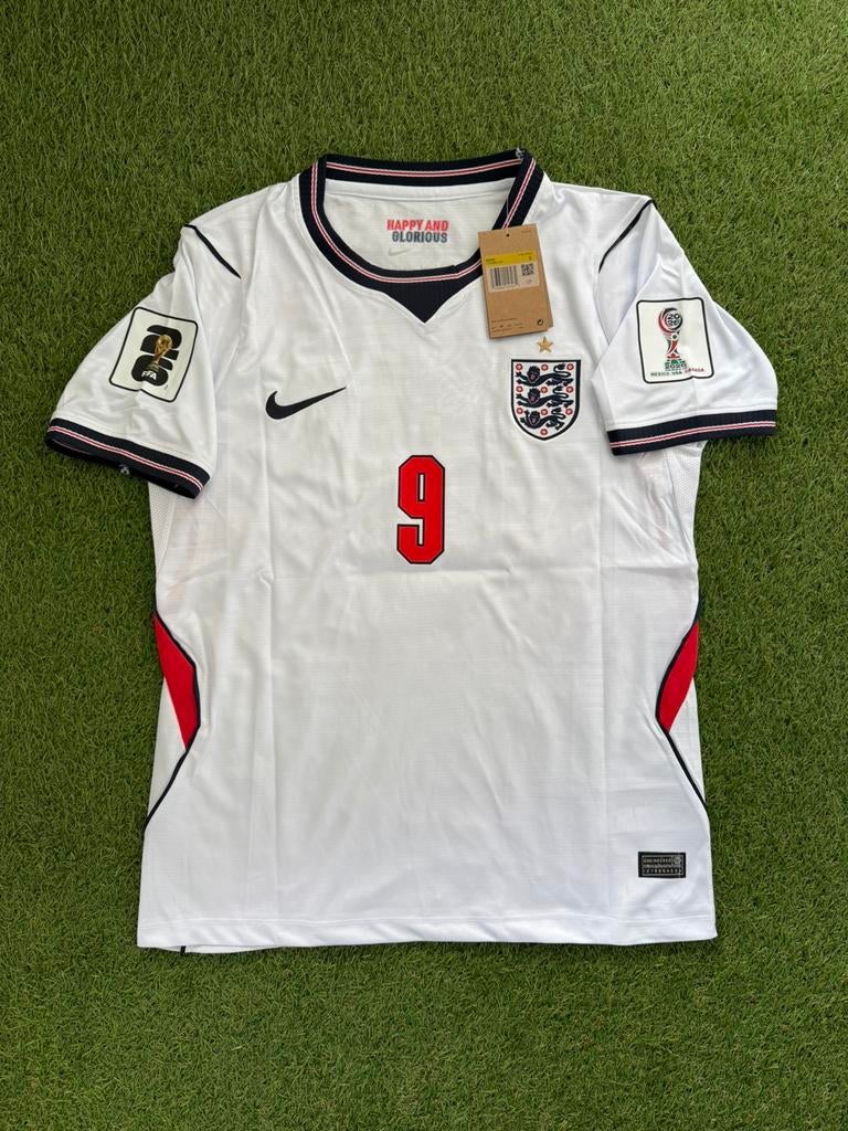 Engeland Thuis shirt | Kane #9 | 2026-2027 WC Badges, Maat S, Ophalen of Verzenden, Zo goed als nieuw, Shirt