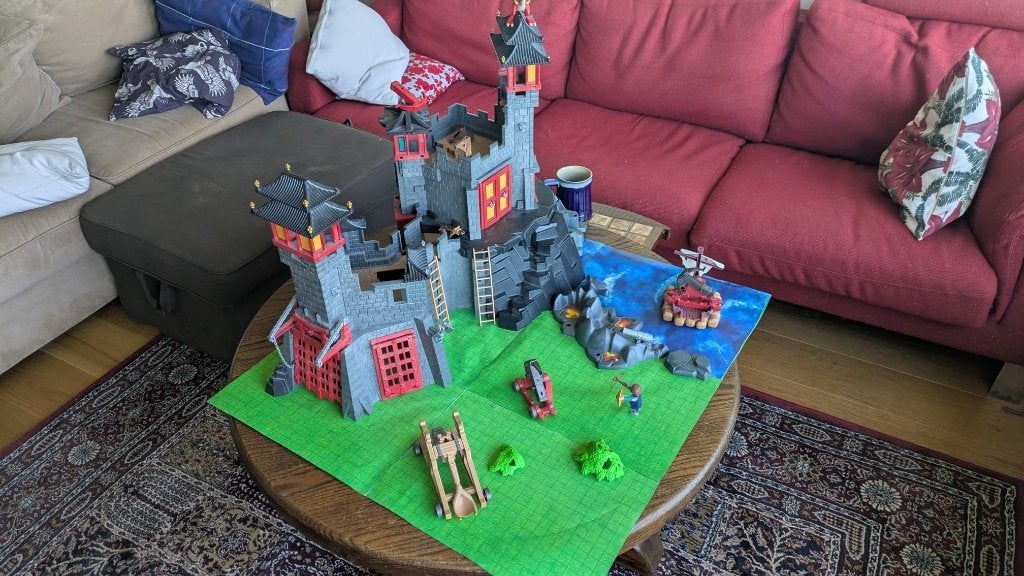 Playmobil dubbel kasteel, Ophalen, Gebruikt, Kasteel/Fort