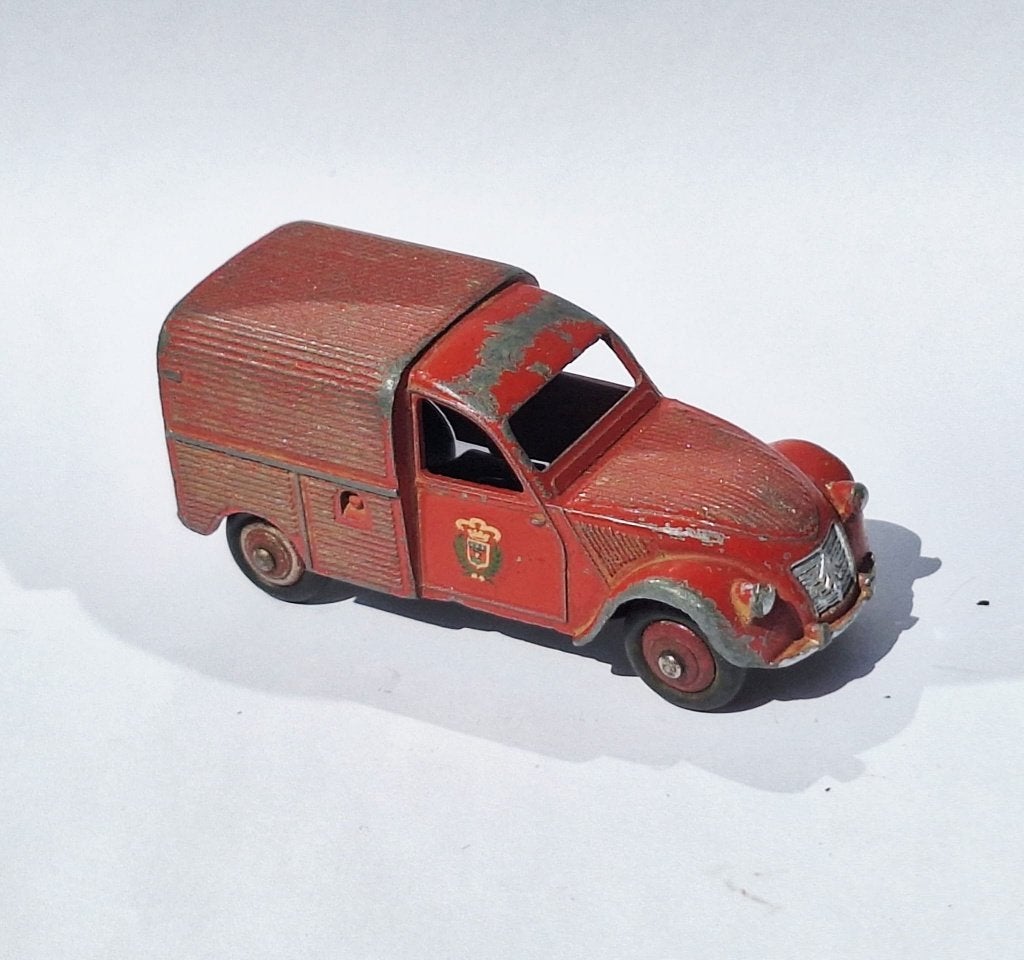 Citroën 2CV bestel "pompiers" Dinky Toys, Ophalen of Verzenden, Auto, Dinky Toys
