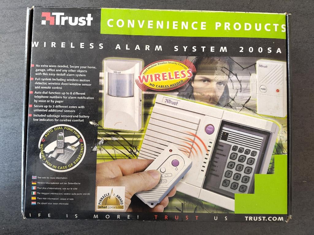 Trust wireless alarm systeem 200sa, Ophalen, Beweging, Draadloos, Zo goed als nieuw