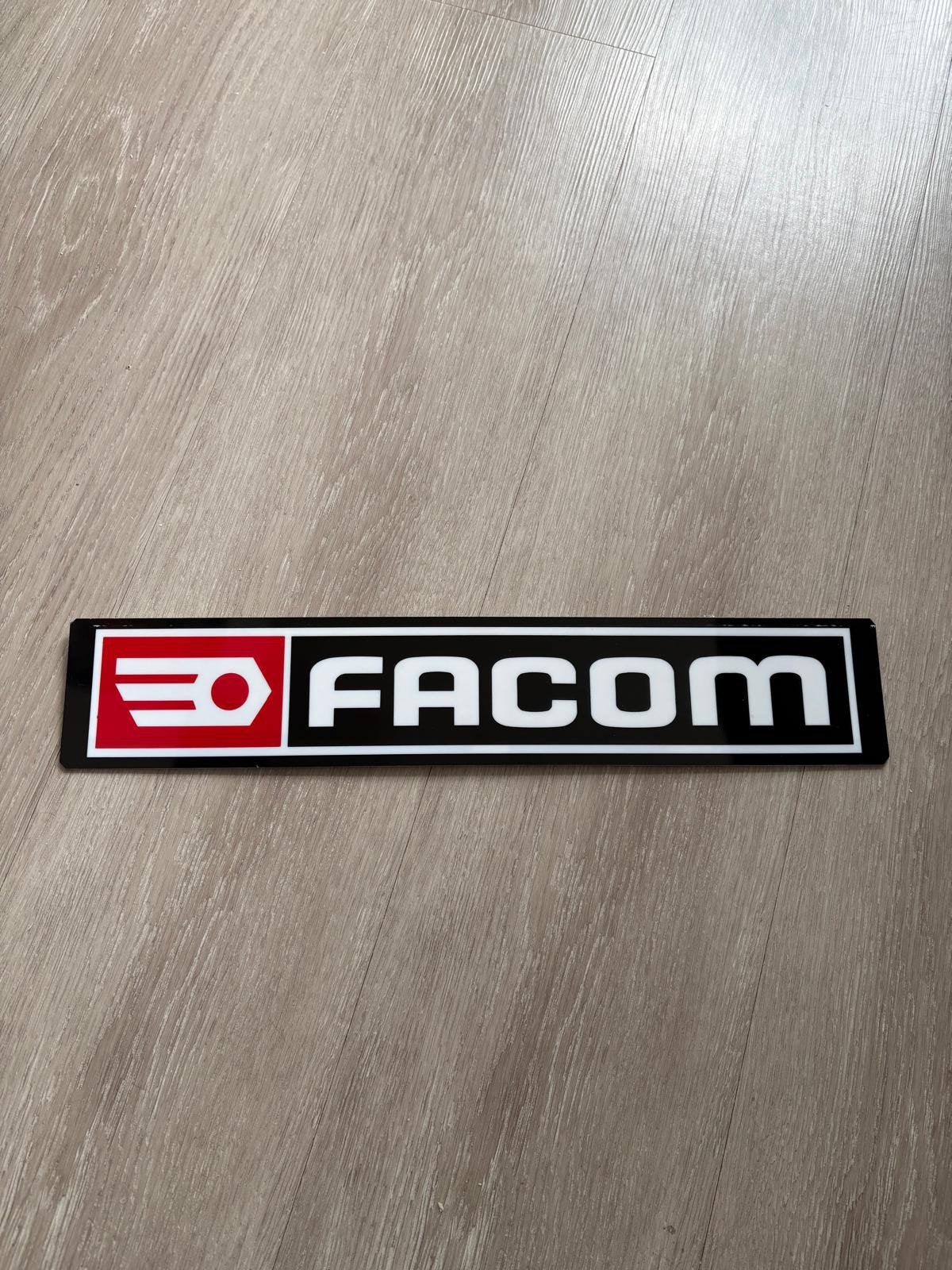 Facom kunststof plaquette ca. 42x9cm, Ophalen of Verzenden