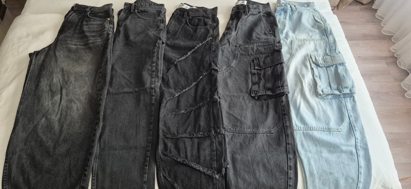 5 x Baggy jeans maat XS / W27-L30, Ophalen of Verzenden, Zo goed als nieuw, Maat 46 (S) of kleiner, New Yorker