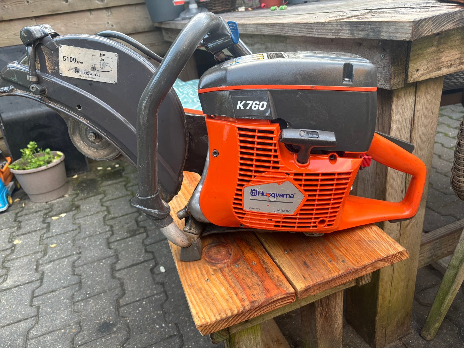 Husqvarna k760 bandenzaag doorslijper, Ophalen, Zo goed als nieuw