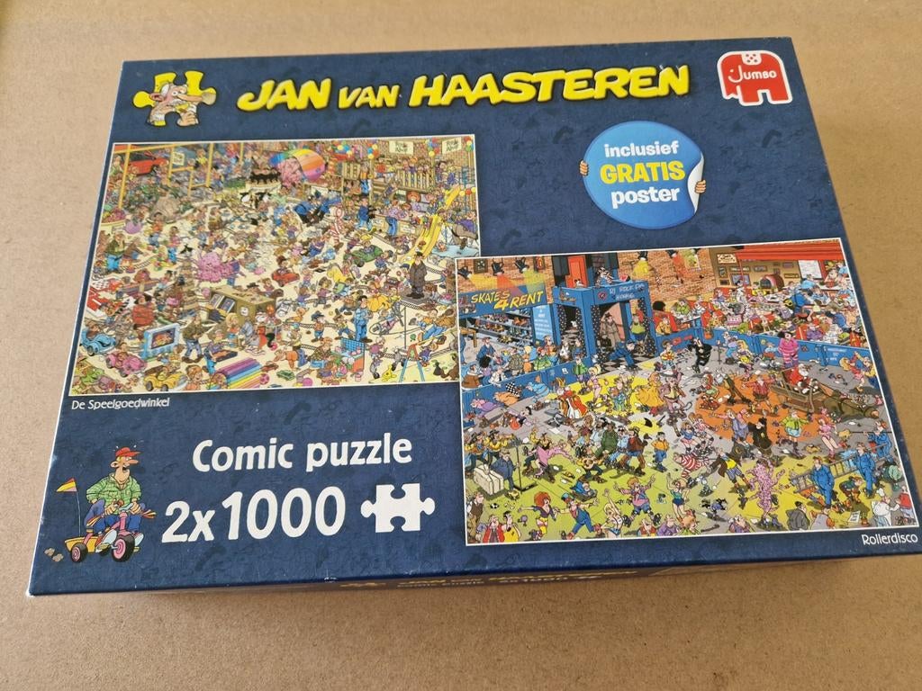 Jan van haasteren puzzel 1000, Ophalen of Verzenden, 500 t/m 1500 stukjes, Zo goed als nieuw