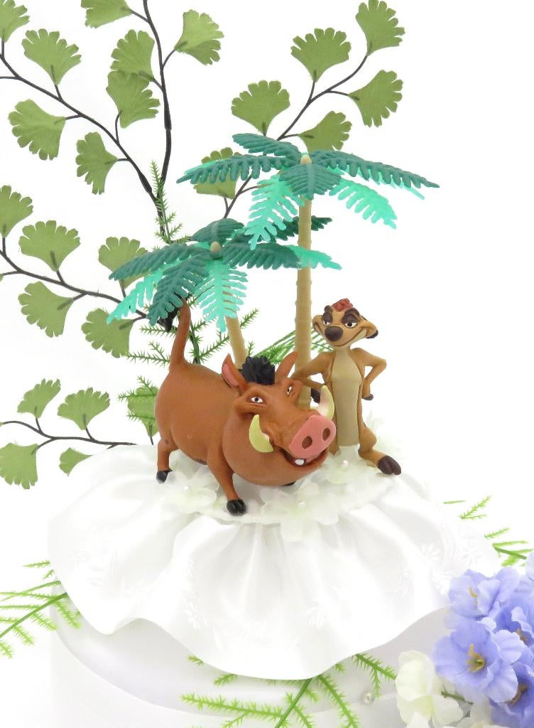Leuke Disney Timon en Pumba huwelijkstaart topper., Ophalen of Verzenden, Nieuw, Versiering, Geboorte of Huwelijk