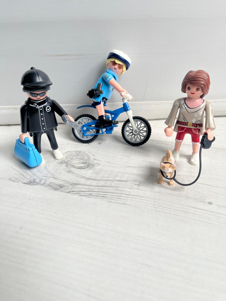 Playmobil City Action 70573 Politie met hond en fiets, Ophalen of Verzenden, Zo goed als nieuw, Complete set