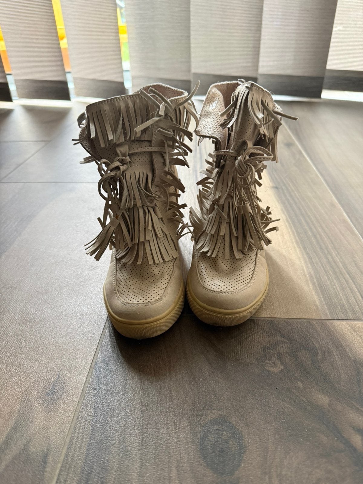 Wedges / sleehak laarzen 36, Ophalen of Verzenden, Zo goed als nieuw, Zwart, Hoge laarzen