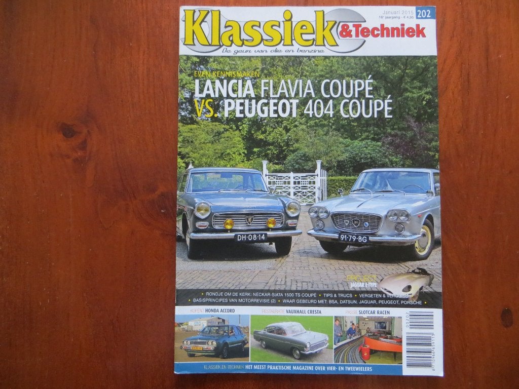 Klassiek & Techniek 202 Lancia Flavia Coupé. Peugeot 404 Cpé, Ophalen of Verzenden, Nieuw, Peugeot