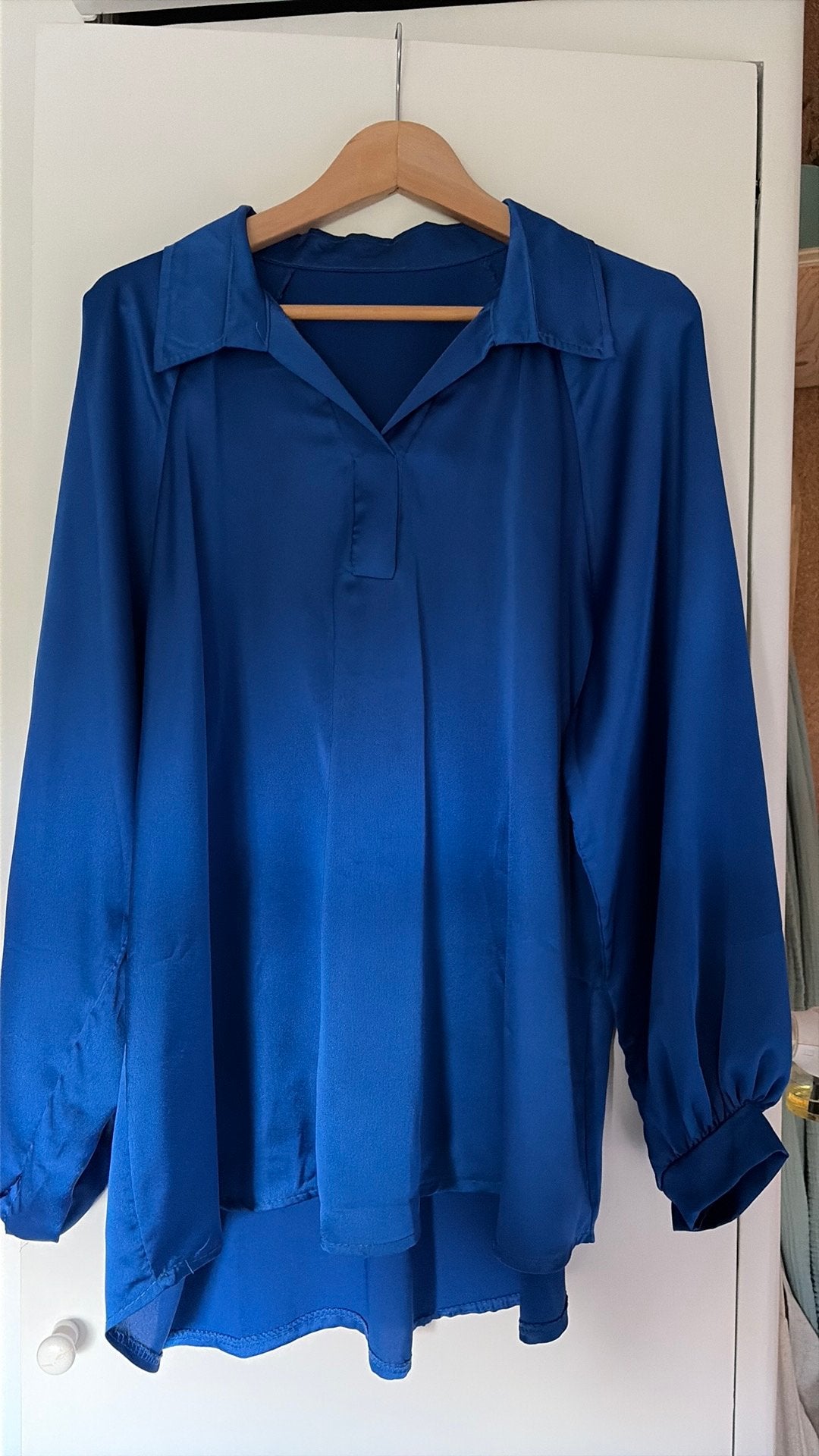 Kolbalt blauwe blouse/ shirt XL, Ophalen of Verzenden, Gedragen, Maat 46/48 (XL) of groter, Blauw