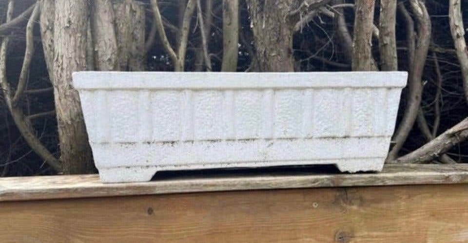 Rechthoekige bloembakken, beton, Ophalen, Zo goed als nieuw, Minder dan 30 cm