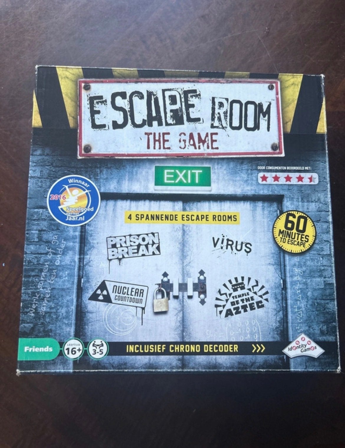 Escape Room The Game - 4 spannende avonturen, Hobby en Vrije tijd, Drie of vier spelers, Ophalen of Verzenden, Gebruikt